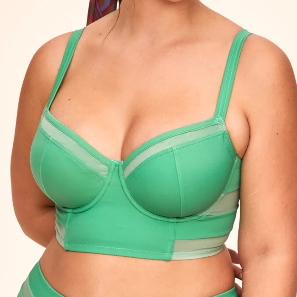 Green Bikini Top